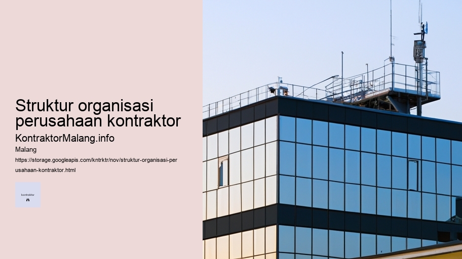 struktur organisasi perusahaan kontraktor